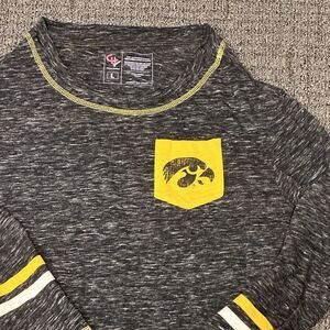 Campus Heritage Shirt Womens Size L Juniors Iowa‎ Hawkeyes L/S Top Activewear